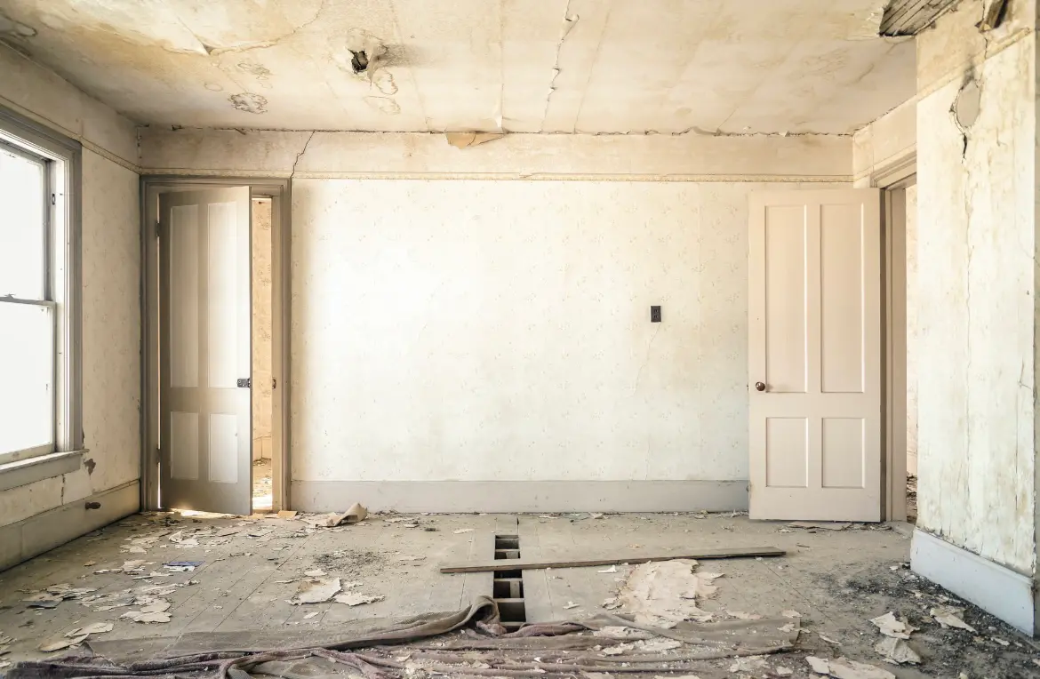 Waste disposal crew managing a cleanout project in Owings Mills